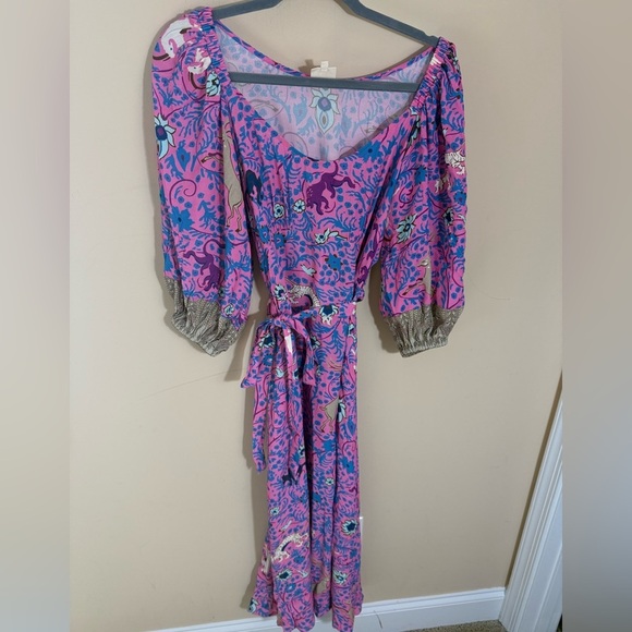 Anthropologie Plenty by Tracy Reese Puff DRESS vibrant print - Picture 3 of 7